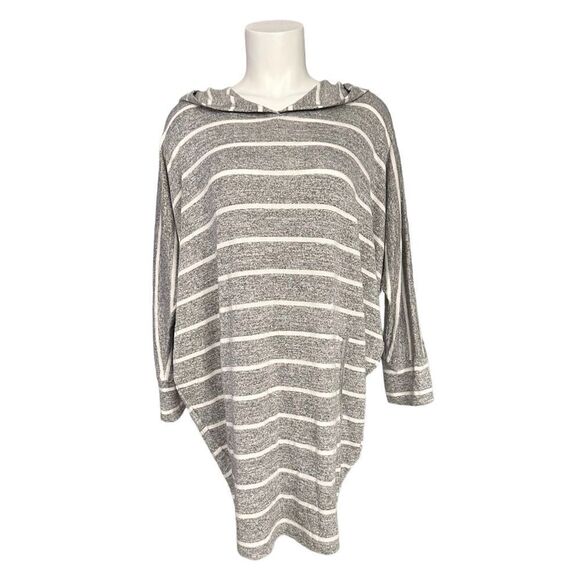 NWOT 41 Hawthorn Women's Striped Long Dolman Sleeves Pullover Hoodie Size L - Picture 2 of 8
